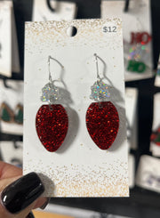 Acrylic Holiday Bulb - Red